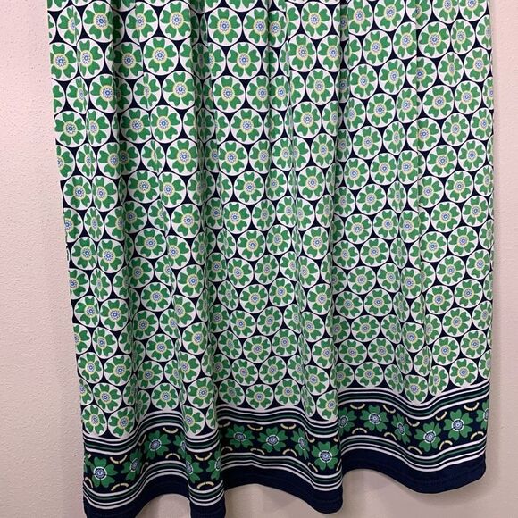 Max Studio Green Navy Fit and Flare Dress with Stretch Size XS (p1) - Picture 6 of 8